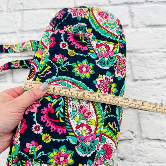Vera Bradley Emily Paisley Quilted Satchel Shoulder Bag Floral Print Colorful - Picture 11 of 12